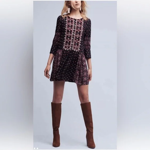 Anthropologie Vanessa Virginia mini dress - size M - Picture 1 of 11